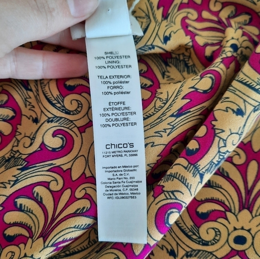 Chico's Boho Reversible Kimono 1 - Picture 7 of 9